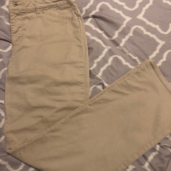 stretch khaki pants womens